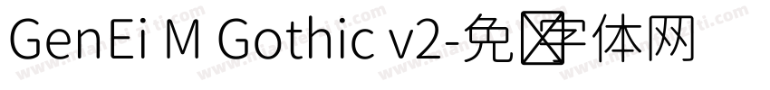GenEi M Gothic v2字体转换